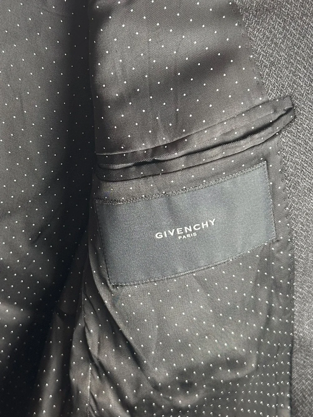 GIVENCHY Paris FW08 Mens 54 IT 44 US Charcoal Gray Cotton Blazer Italy